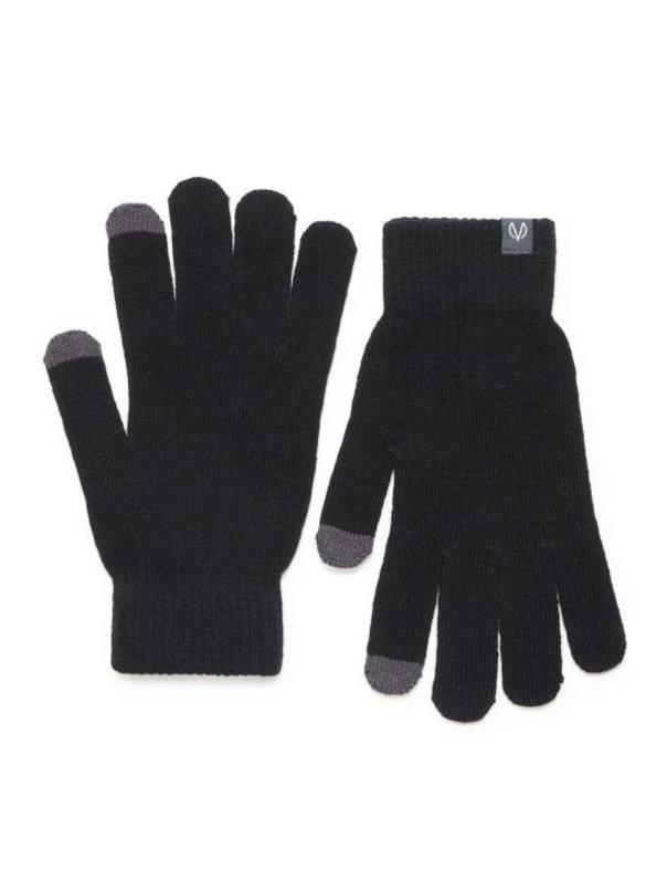 eem Herren Handschuhe aus Leder in schwarz