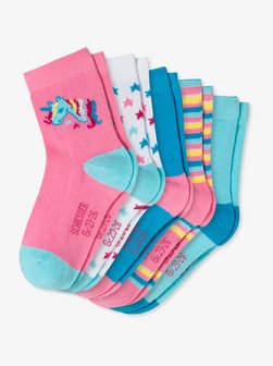 Unisex Kindersocken  -  5er-Pack Einhorn