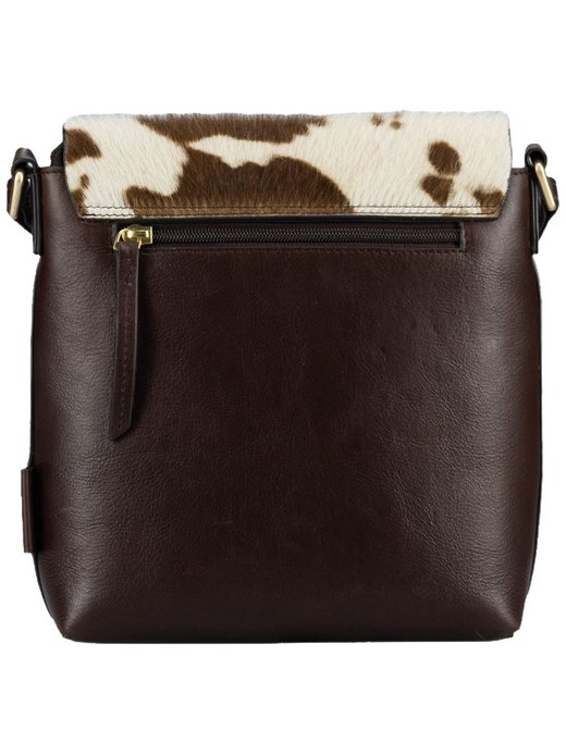 Unisex Schultertasche - Furry Cow Shoulder Bag S