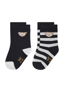 Artikelbild Unisex Socken 2er Pack von Steiff in blau uni