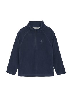 Artikelbild Unisex Strickfleece-Pullover von ColorKids in blau uni