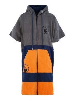Artikelbild Unisex Zip-Poncho  -  Shany von Wave Hawaii in grau bedruckt
