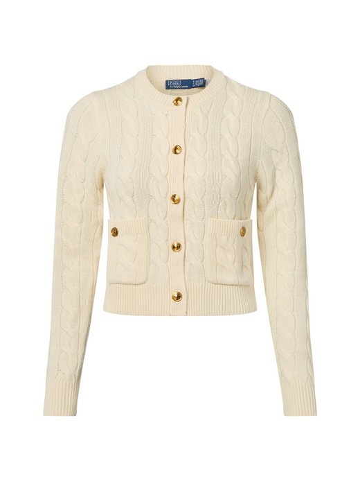 Wełniany kardigan damski z zawartością kaszmiru