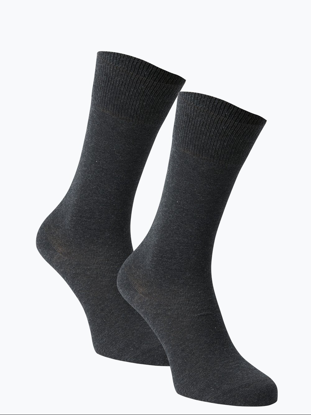 FALKE Socken im 2er-Pack Herren Baumwolle grau, 39-42