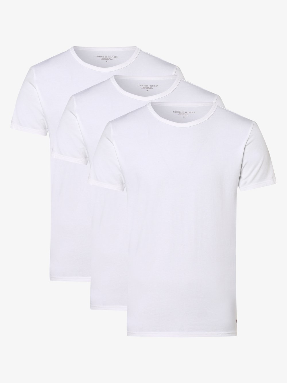 Tommy Hilfiger T-Shirts im 3er-Pack Herren Baumwolle weiß, MD