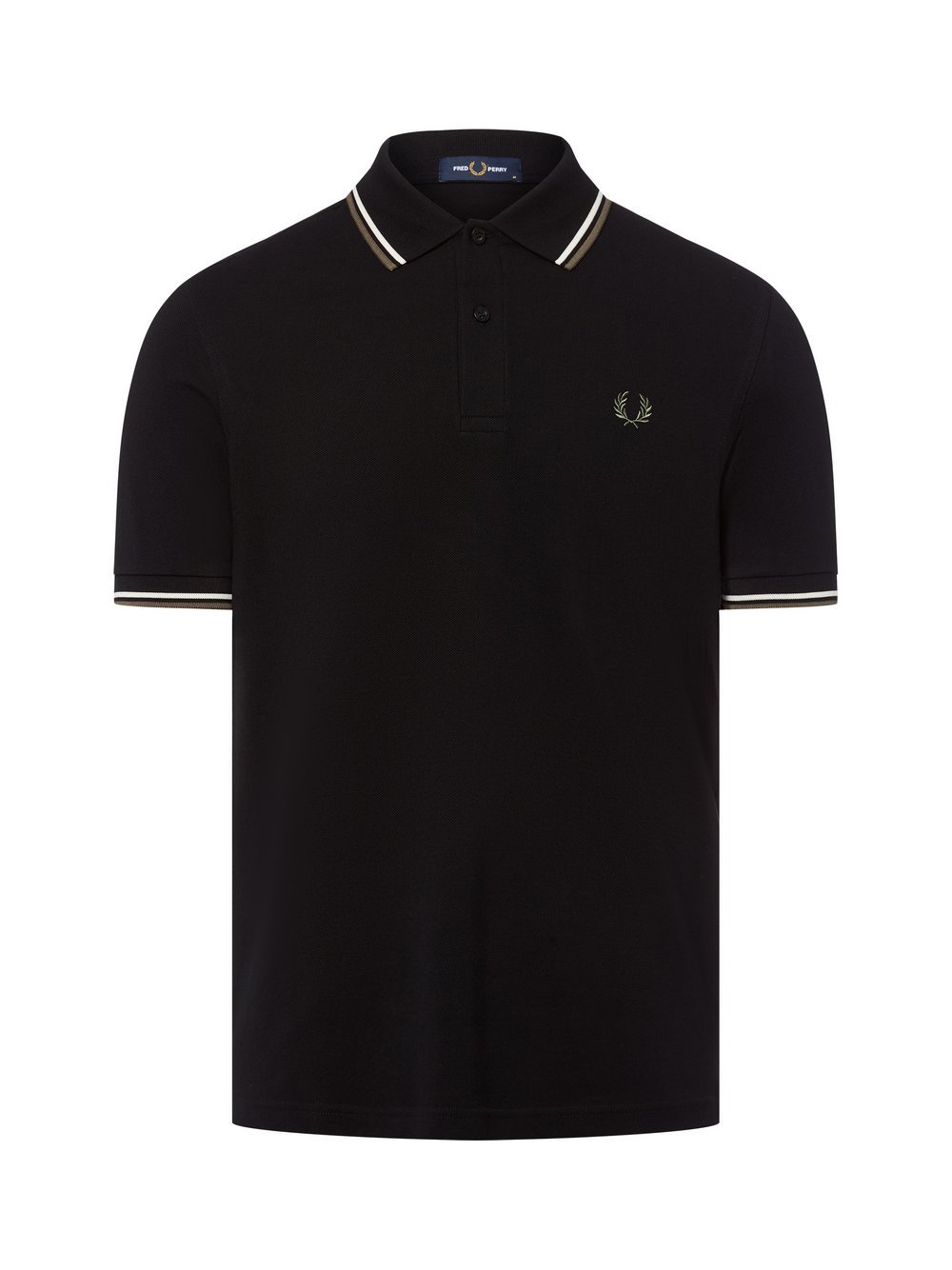 Fred Perry Poloshirt Herren Baumwolle schwarz, L