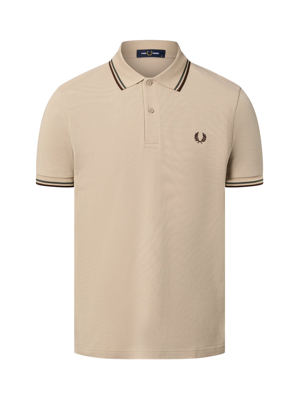 Fred Perry Poloshirt Herren Baumwolle beige, S