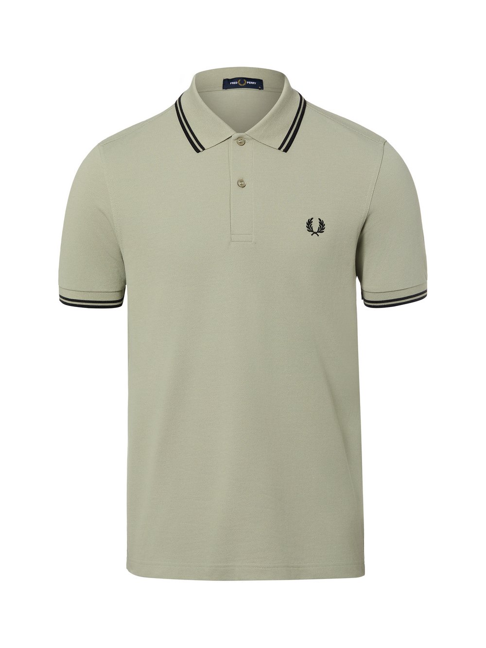 Thumbnail - Fred Perry Poloshirt Herren Baumwolle grün, XL