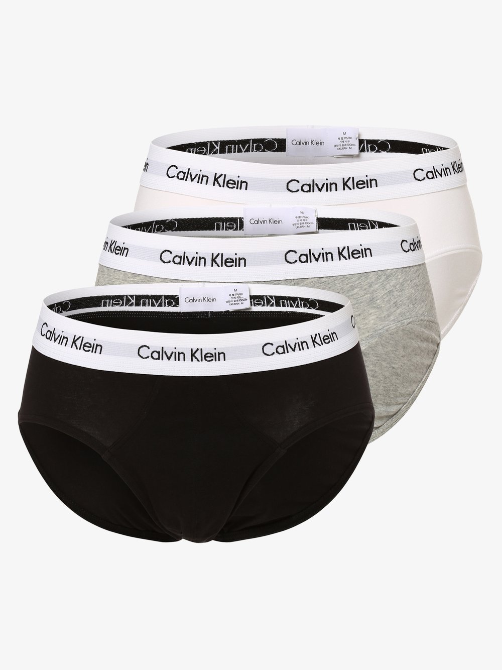 Calvin Klein - Slipy męskie pakowane po 3 szt., szary|biały|czarny
