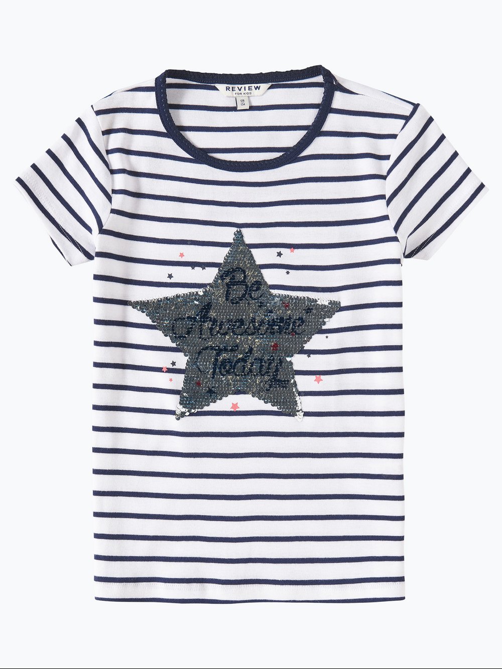 LOOK by crewcuts Mädchen-T-Shirt mit Pailletten / J Crew Marke