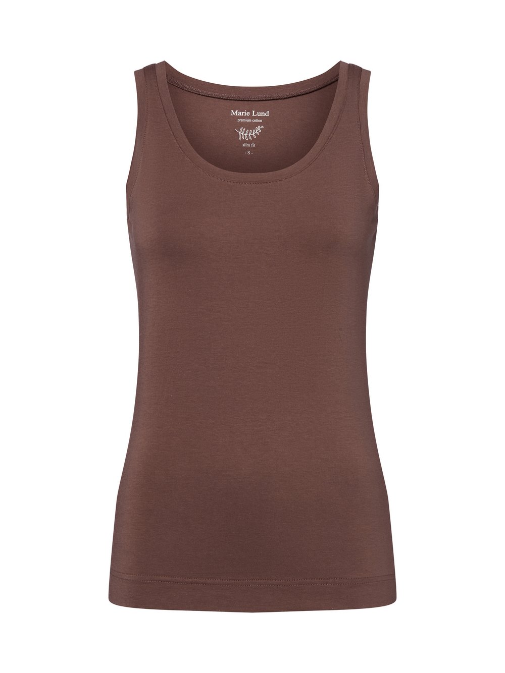 Marie Lund Top Damen Baumwolle braun, L