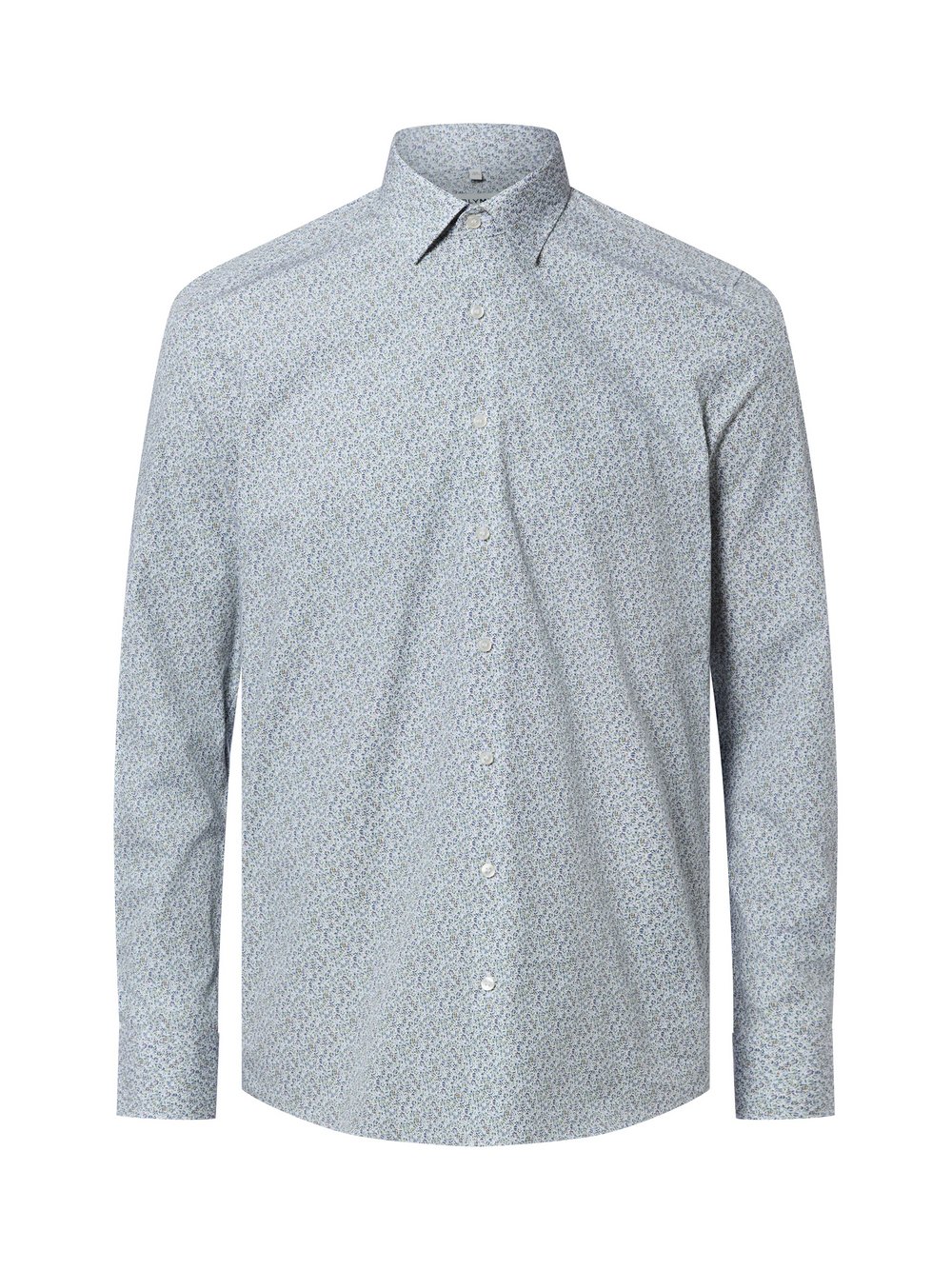 OLYMP Level Five Hemd Herren Slim Fit Baumwolle Kentkragen mehrfarbig gemustert, 38