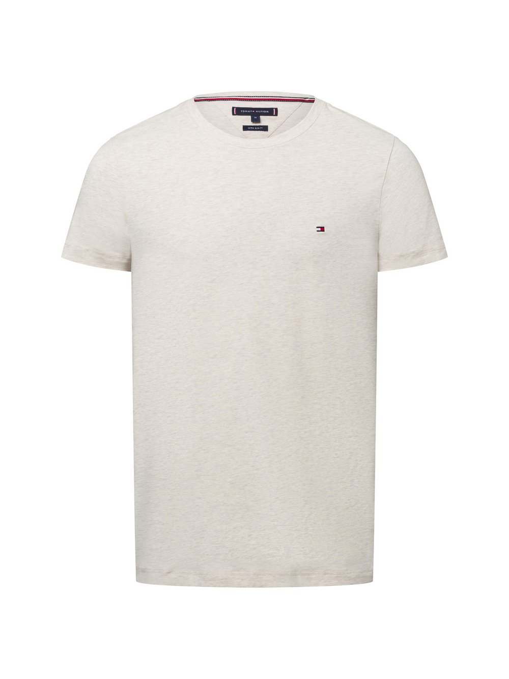 Tommy Hilfiger T-Shirt Herren Jersey beige meliert, XXL