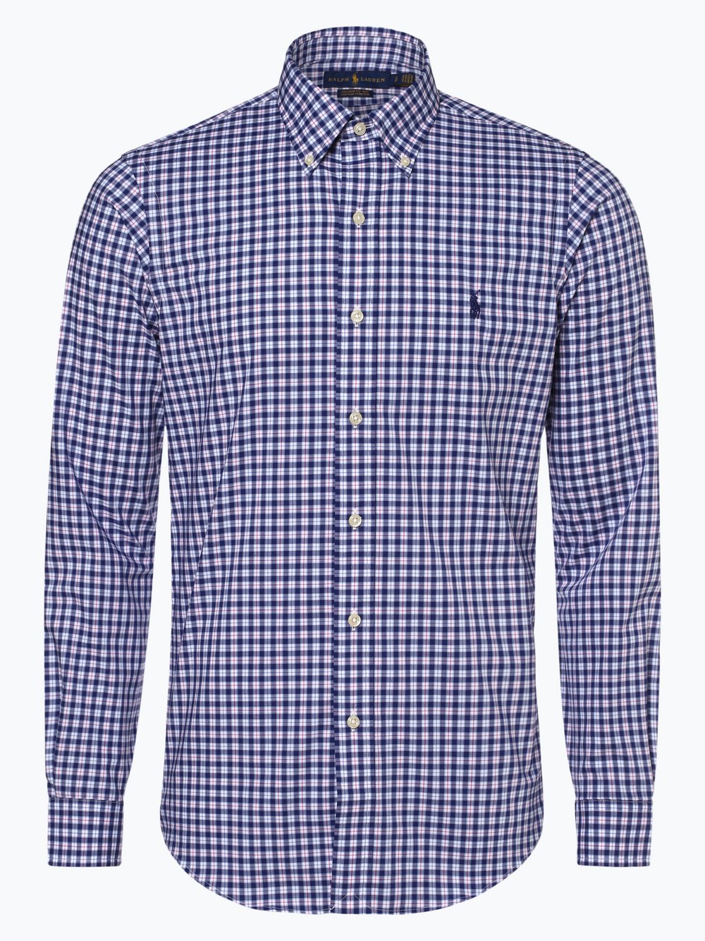 Polo Ralph Lauren Hemd Herren Modern Fit Baumwolle Button-Down blau kariert, XL