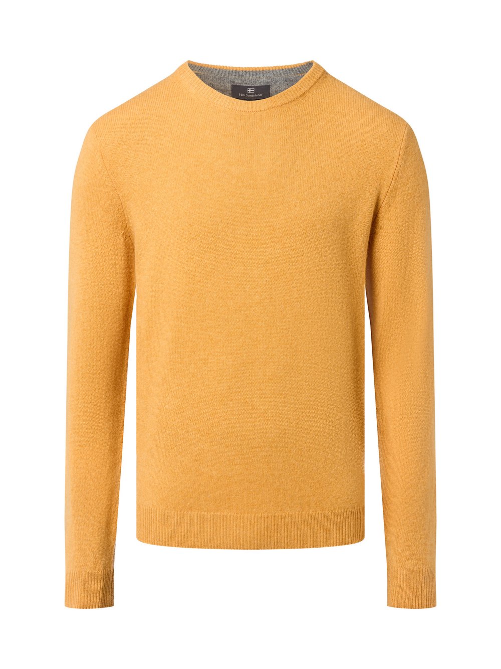 Nils Sundström Pullover Herren Feinstrick gelb meliert, XL