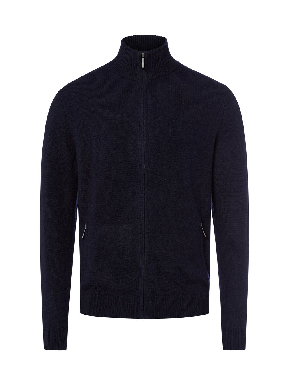 Nils Sundström Strickjacke Herren Schurwolle blau, XXXL