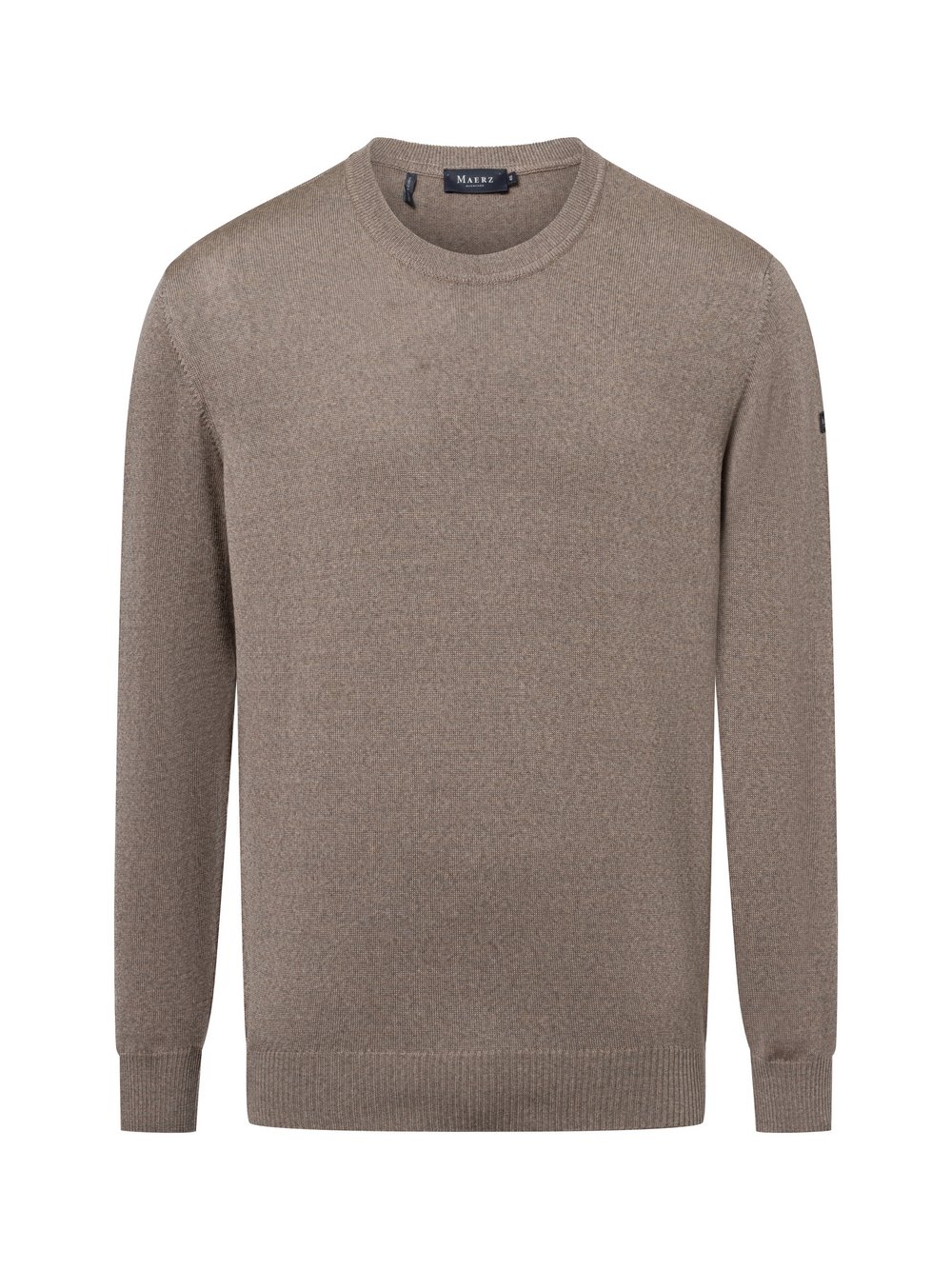 Thumbnail - MAERZ Strickpullover aus Schurwolle Herren braun, 52