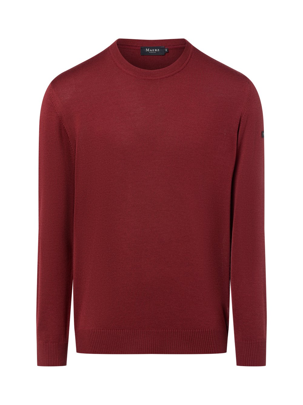 Thumbnail - MAERZ Strickpullover aus Schurwolle Herren rot, 56