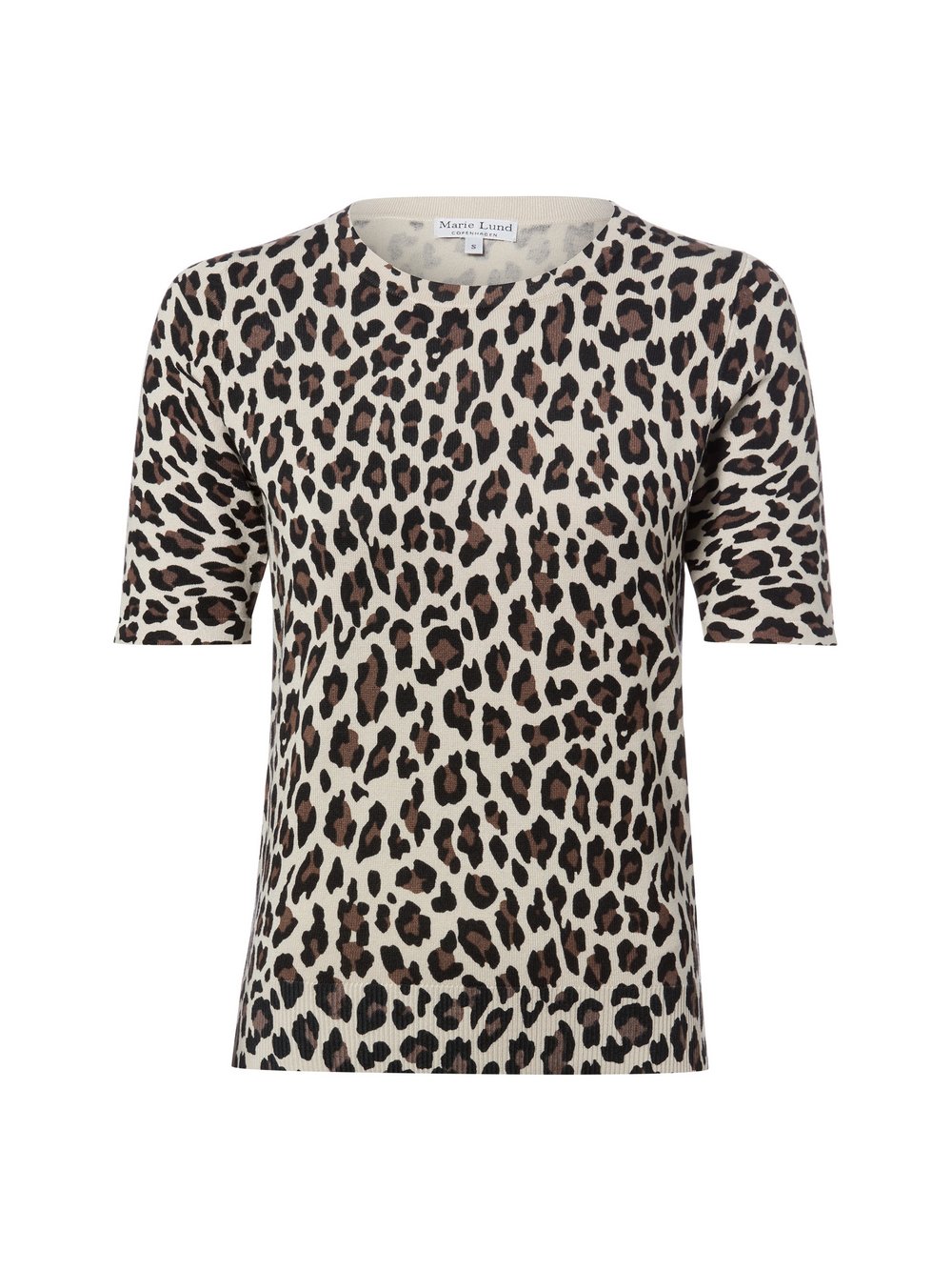 Marie Lund Strickpullover Damen Feinstrick mehrfarbig gemustert, S