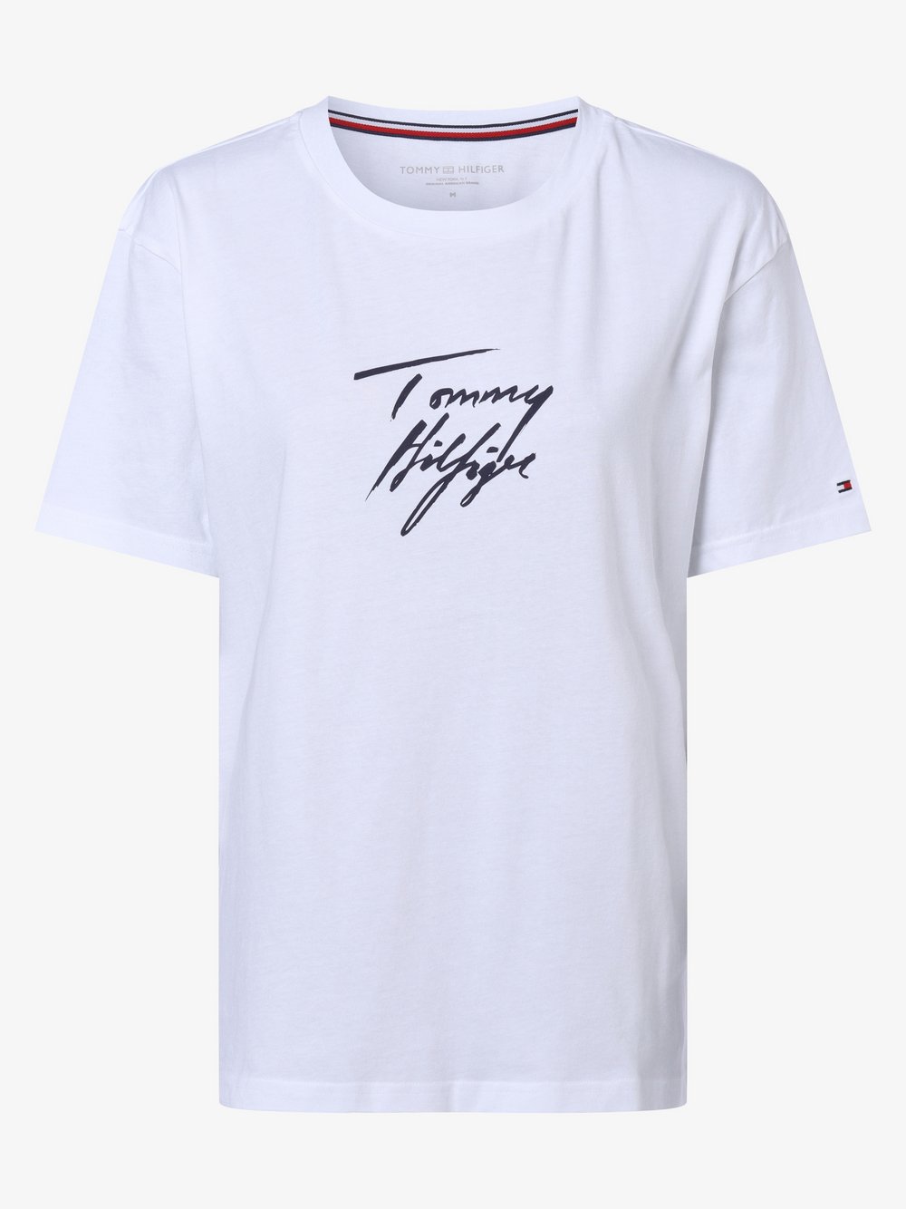 Tommy Hilfiger - Damska koszulka od piżamy, biały