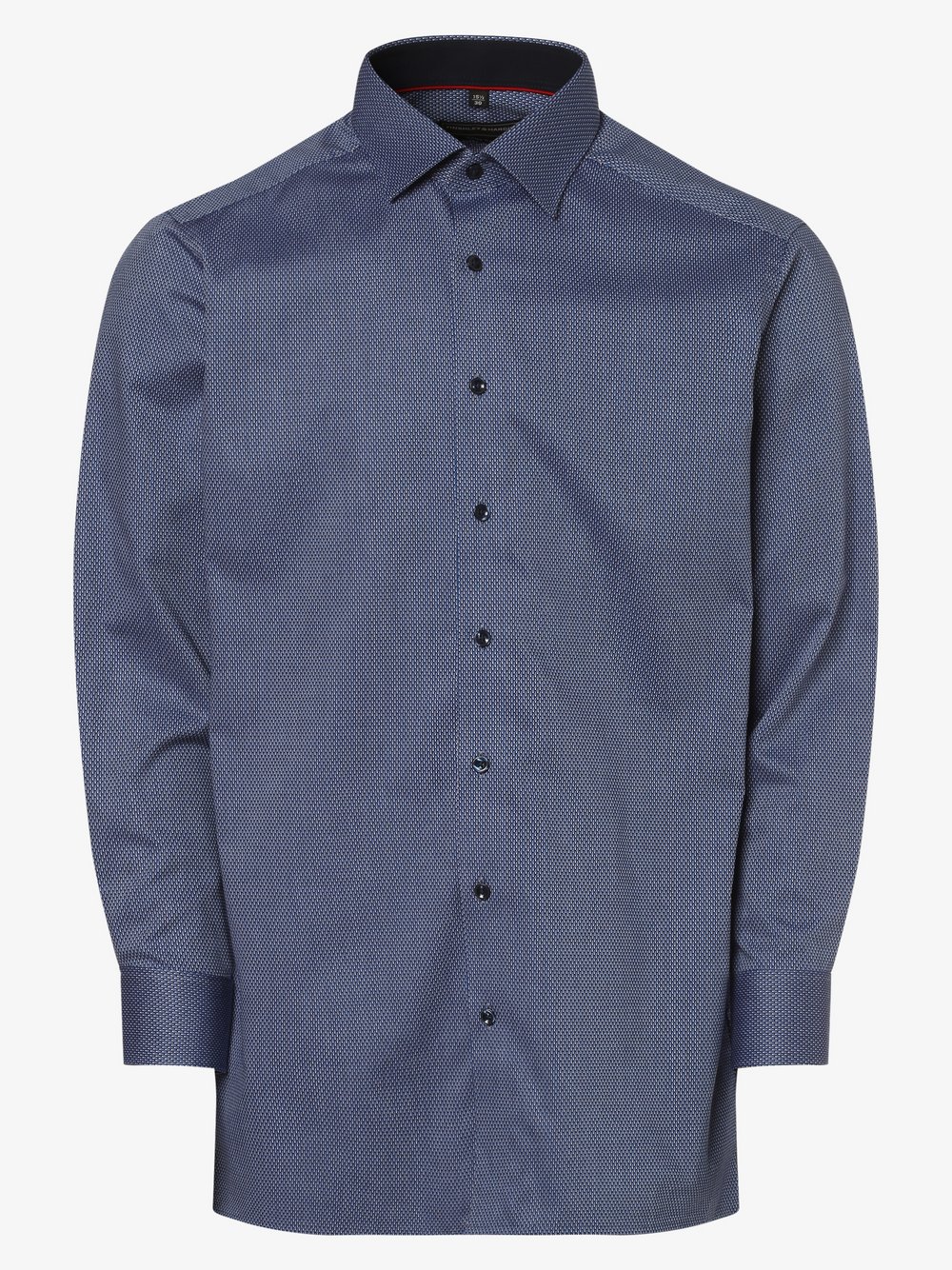 Finshley & Harding - Koszula męska łatwa w prasowaniu – bardzo krótkie rękawy, niebieski|wielokolorowy