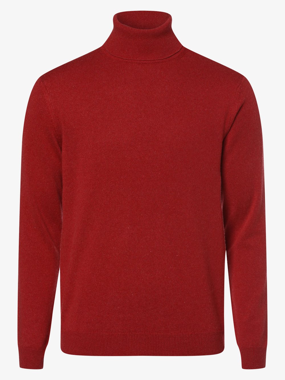 Finshley & Harding - Męski sweter z mieszanki kaszmiru i jedwabiu, czerwony