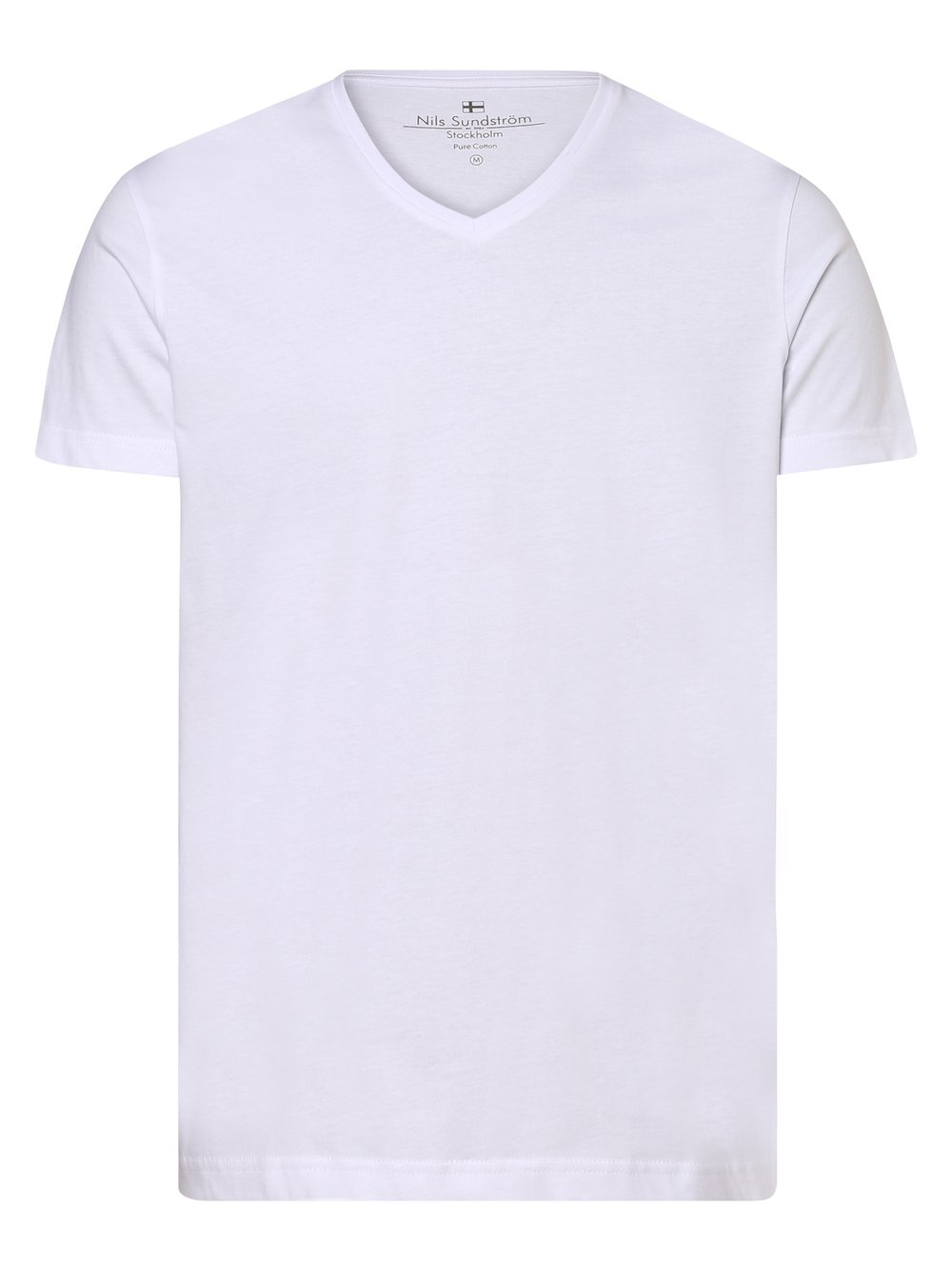 Nils Sundström T-Shirt Herren Jersey weiß, L