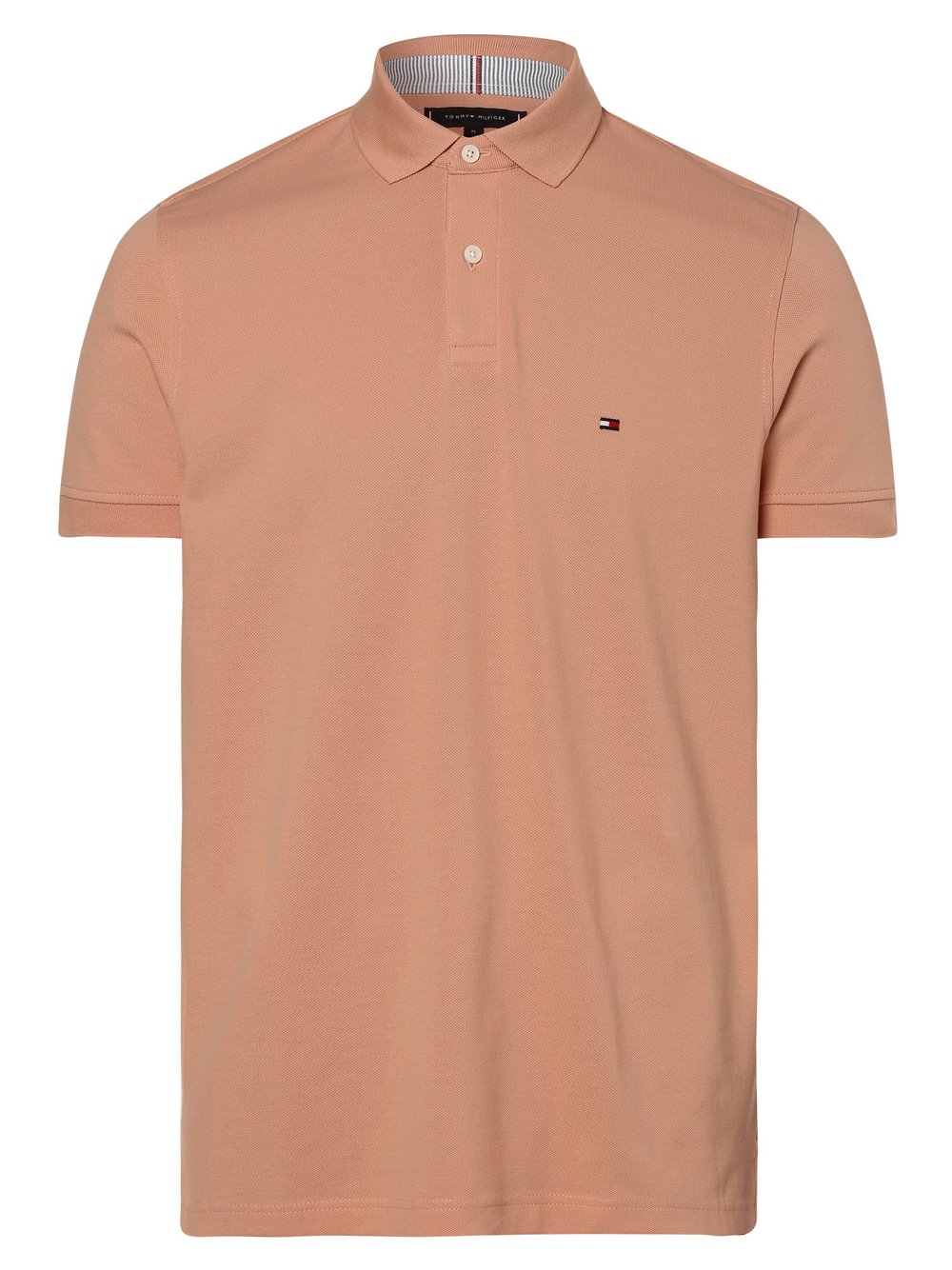 Tommy Hilfiger - Męska koszulka polo, różowy|pomarańczowy