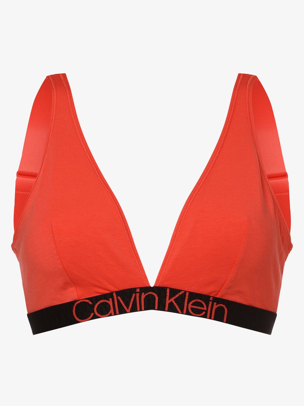 Calvin Klein - Damski biustonosz bez fiszbin – bez wypełnienia, pomarańczowy|czerwony