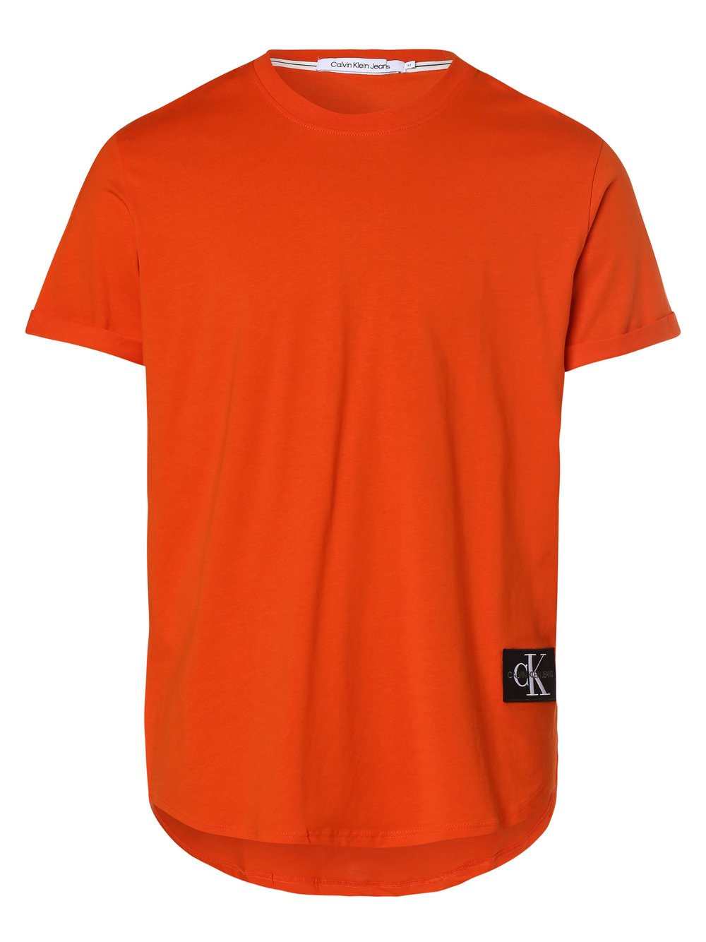 Calvin Klein Jeans - T-shirt męski, pomarańczowy