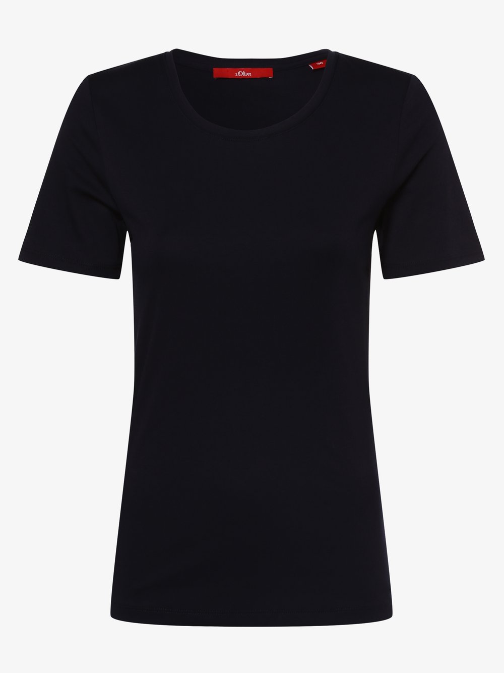 s.Oliver T-shirt damski Kobiety Bawełna niebieski jednolity, 44