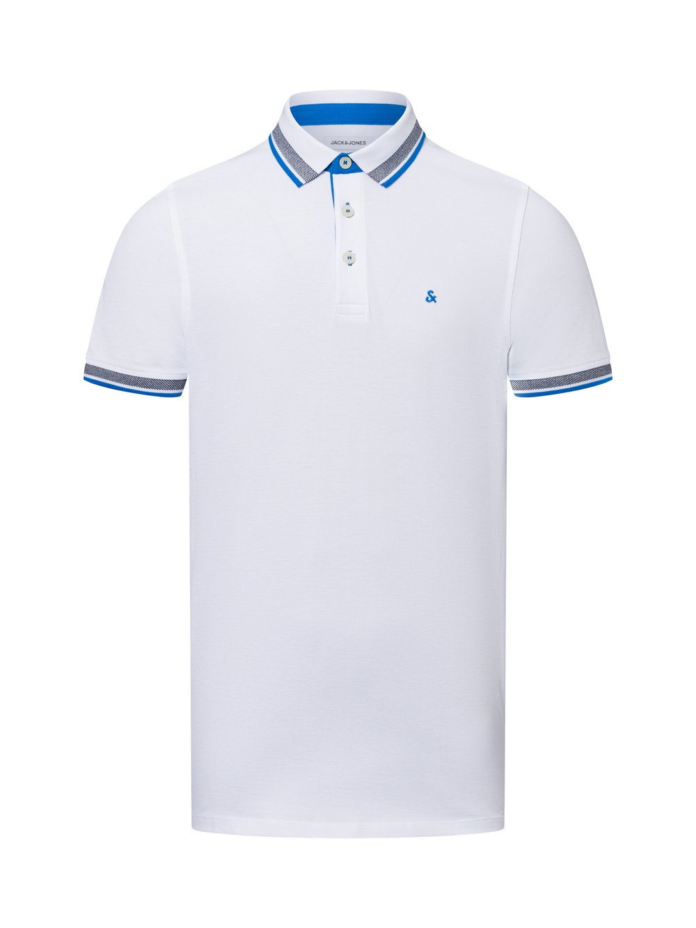 Thumbnail - Jack & Jones Poloshirt Herren Baumwolle weiß, XXL