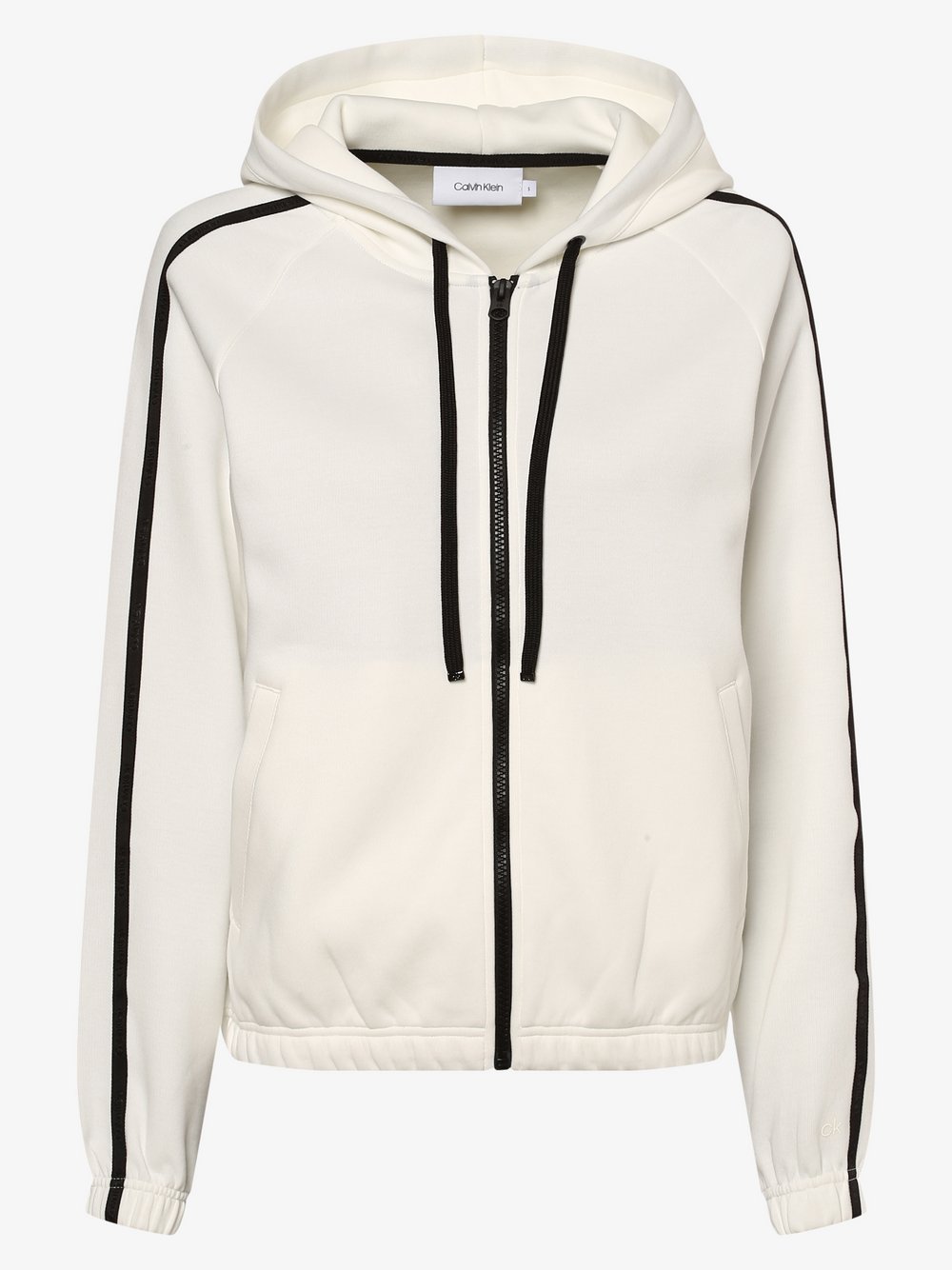 Calvin Klein - Damska kurtka z kapturem, biały