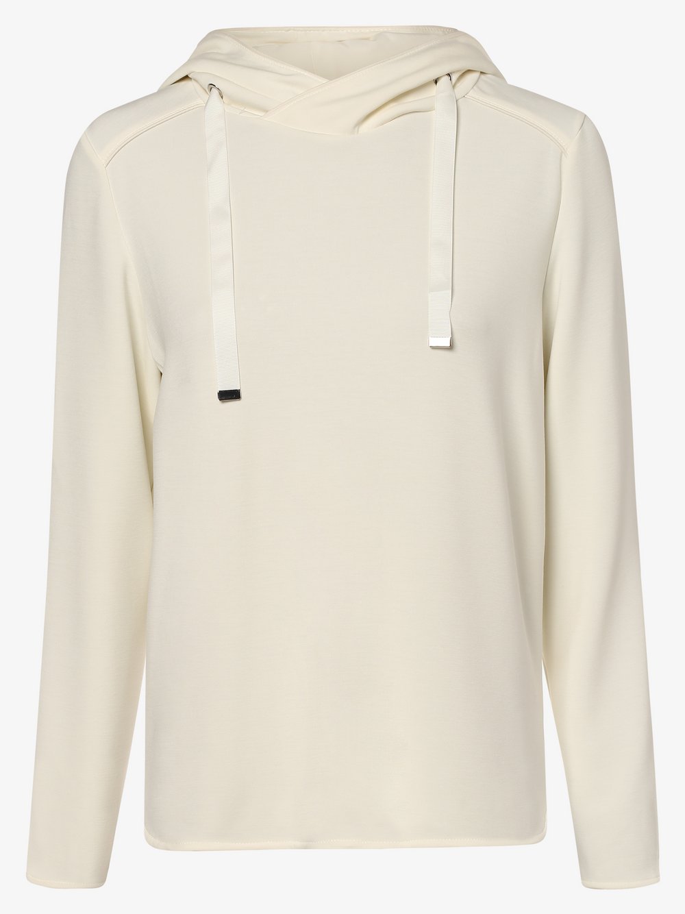 s.Oliver BLACK LABEL - Damska bluza z kapturem, biały