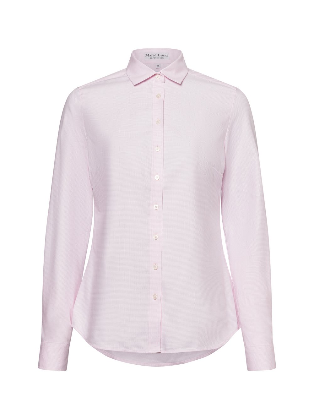 Marie Lund Bluse Damen Baumwolle rosa strukturiert, 42