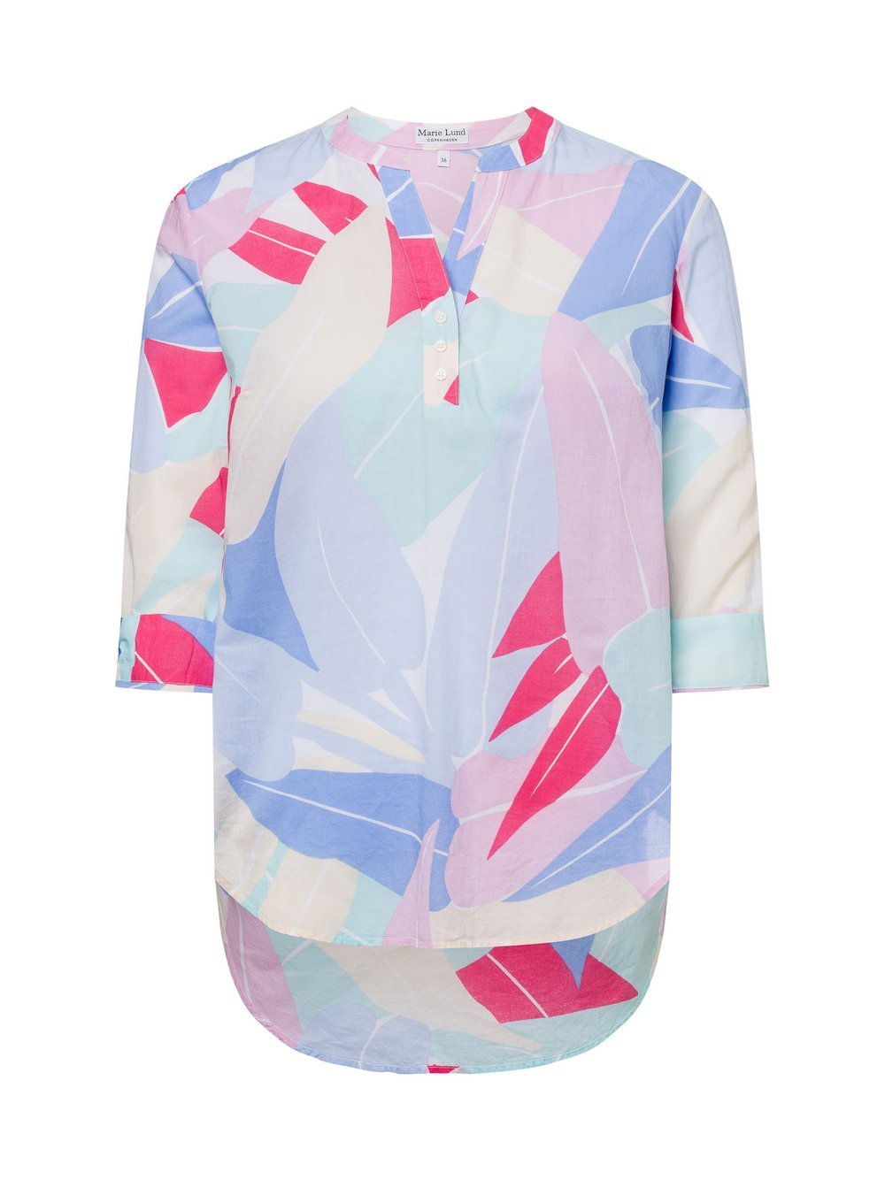 Marie Lund Bluse Damen Baumwolle mehrfarbig gemustert, 48