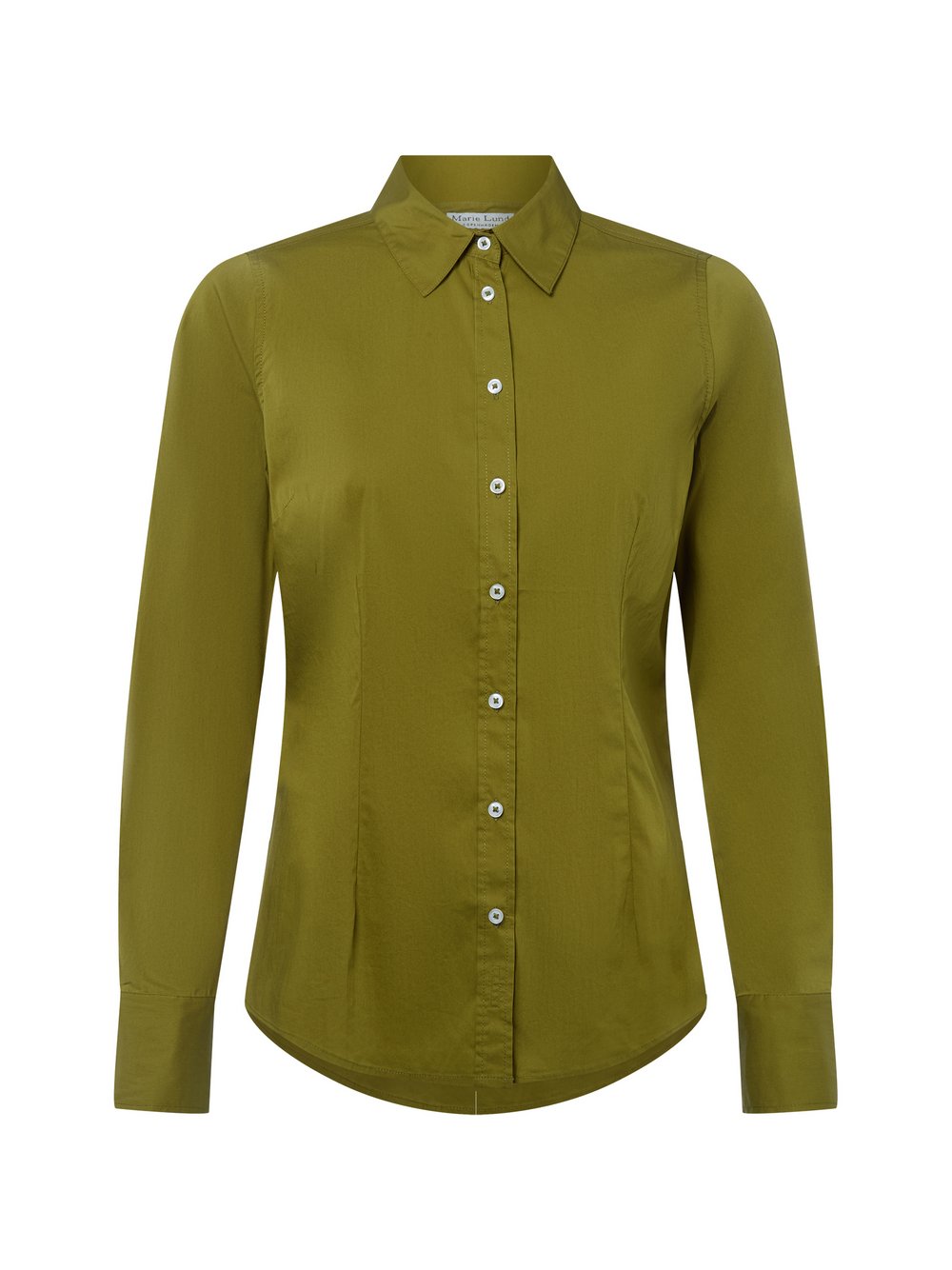 Marie Lund Bluse Damen Baumwolle grün, 40
