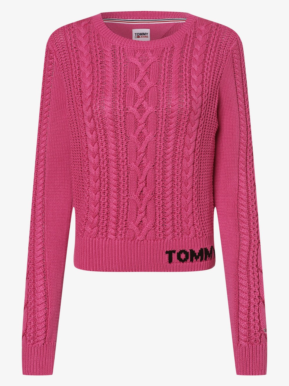 Tommy Jeans - Sweter damski, wyrazisty róż