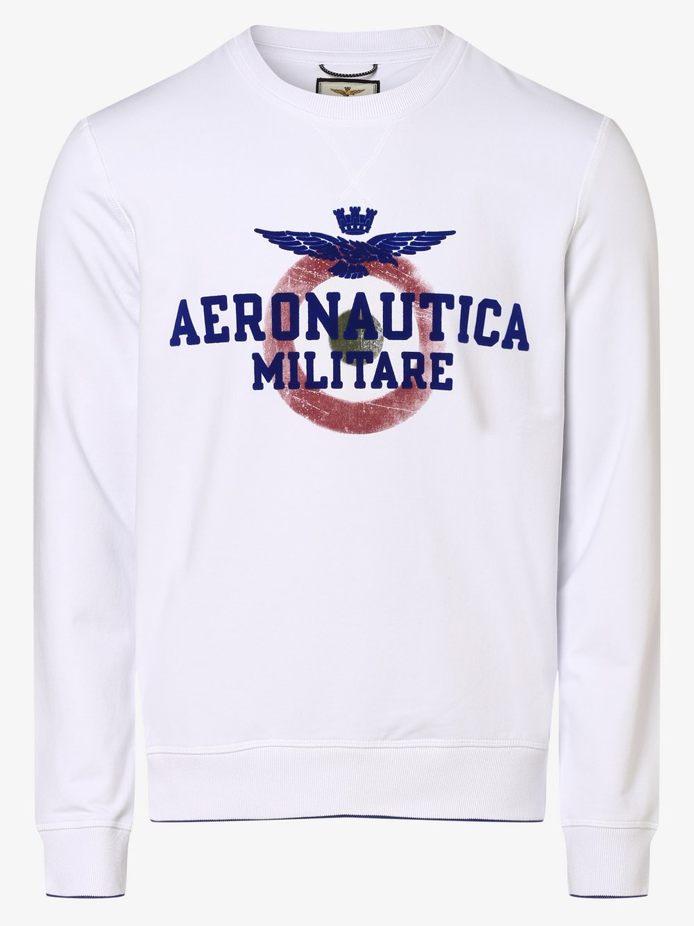 Aeronautica - Męska bluza nierozpinana, biały