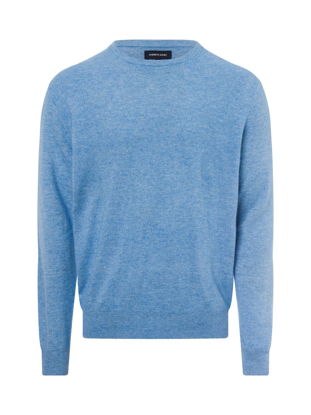 Andrew James Pullover mit Cashmere-Anteil Herren Feinstrick blau meliert, XXXL