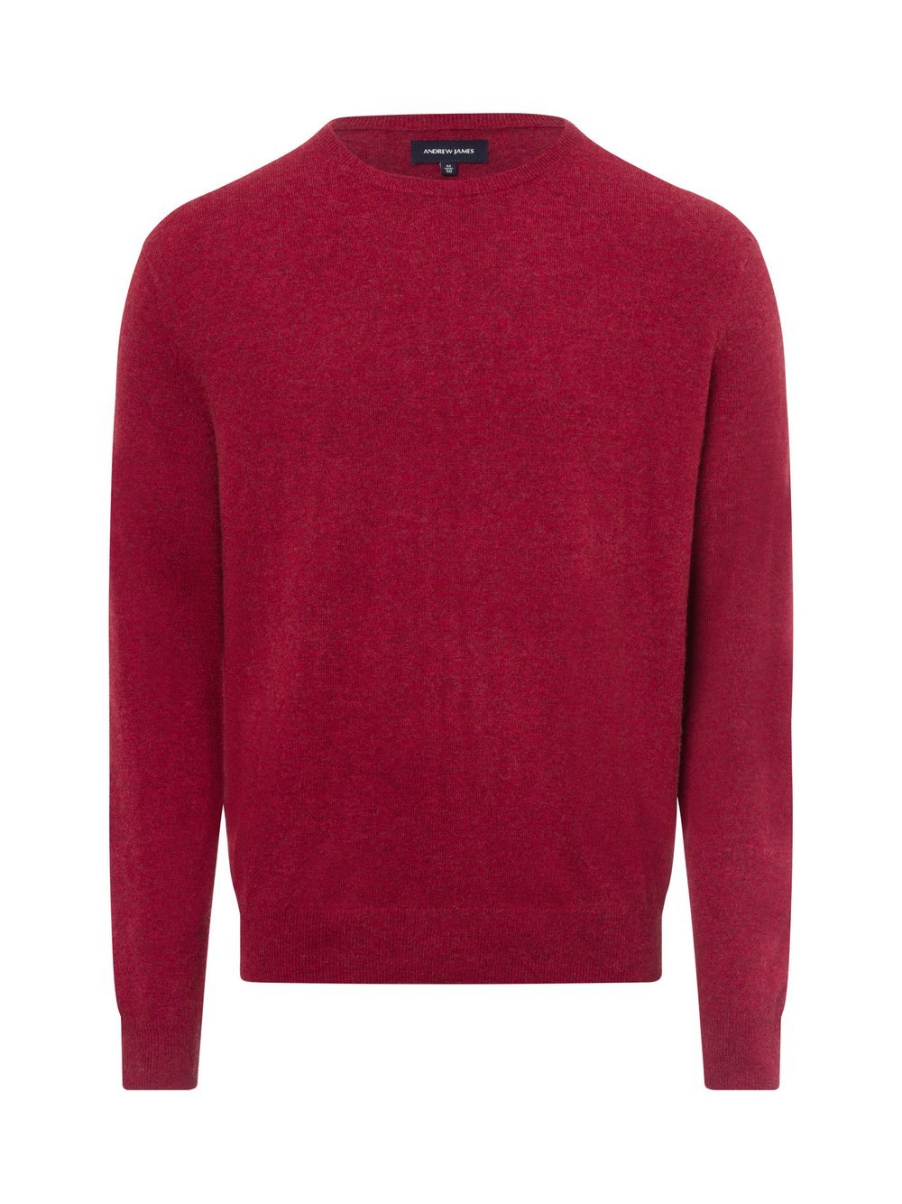 Andrew James Pullover mit Cashmere-Anteil Herren Feinstrick rot meliert, M