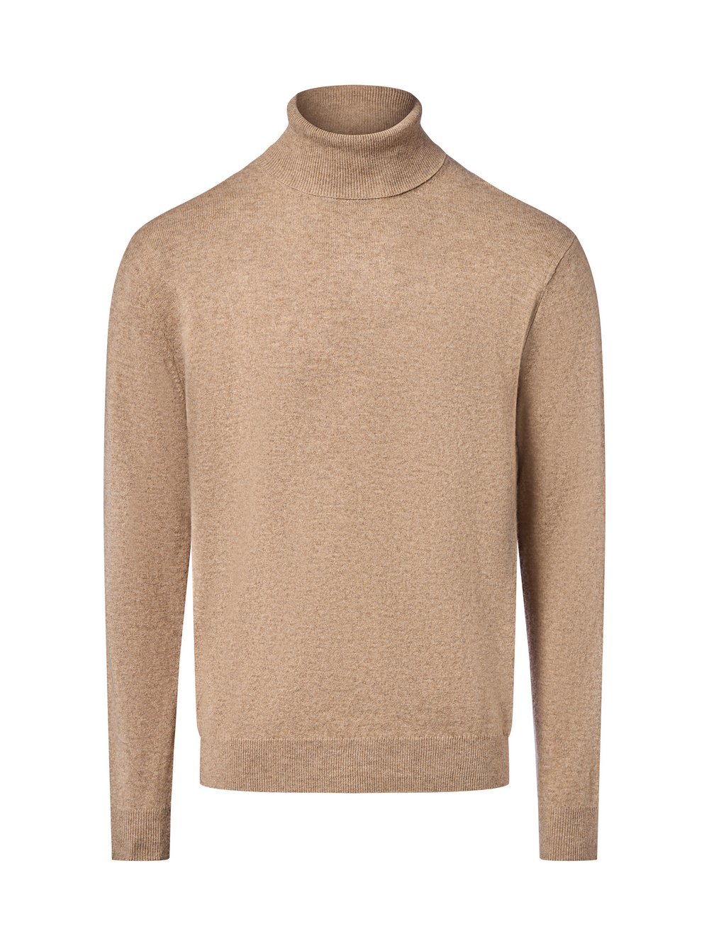 Andrew James Pullover mit Cashmere-Anteil Herren Wolle beige meliert, XXL