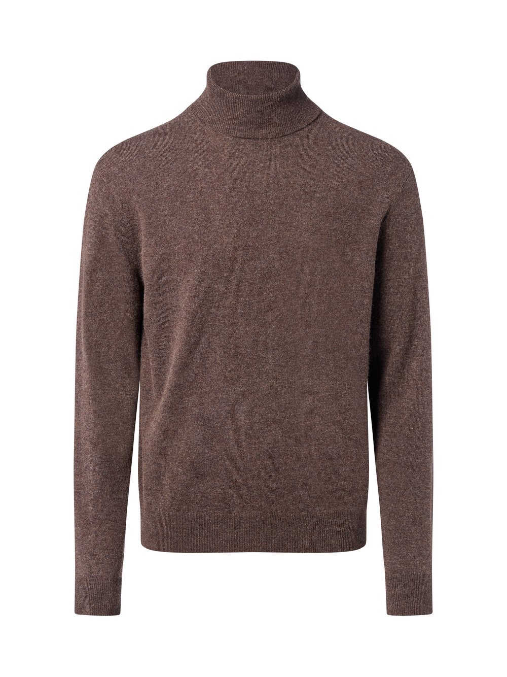 Andrew James Pullover mit Cashmere-Anteil Herren Wolle braun meliert, L