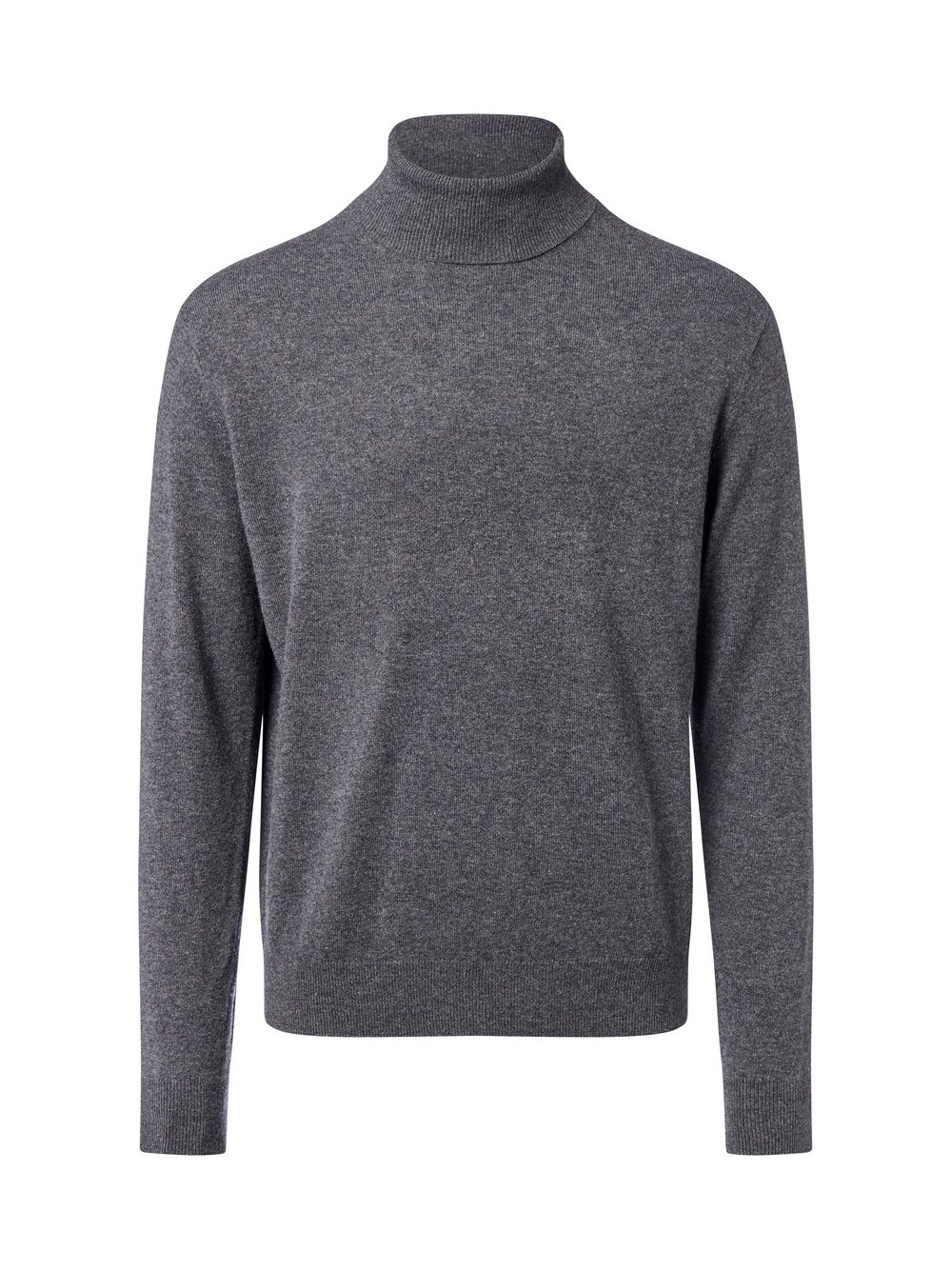 Andrew James Pullover mit Cashmere-Anteil Herren Wolle grau meliert, M