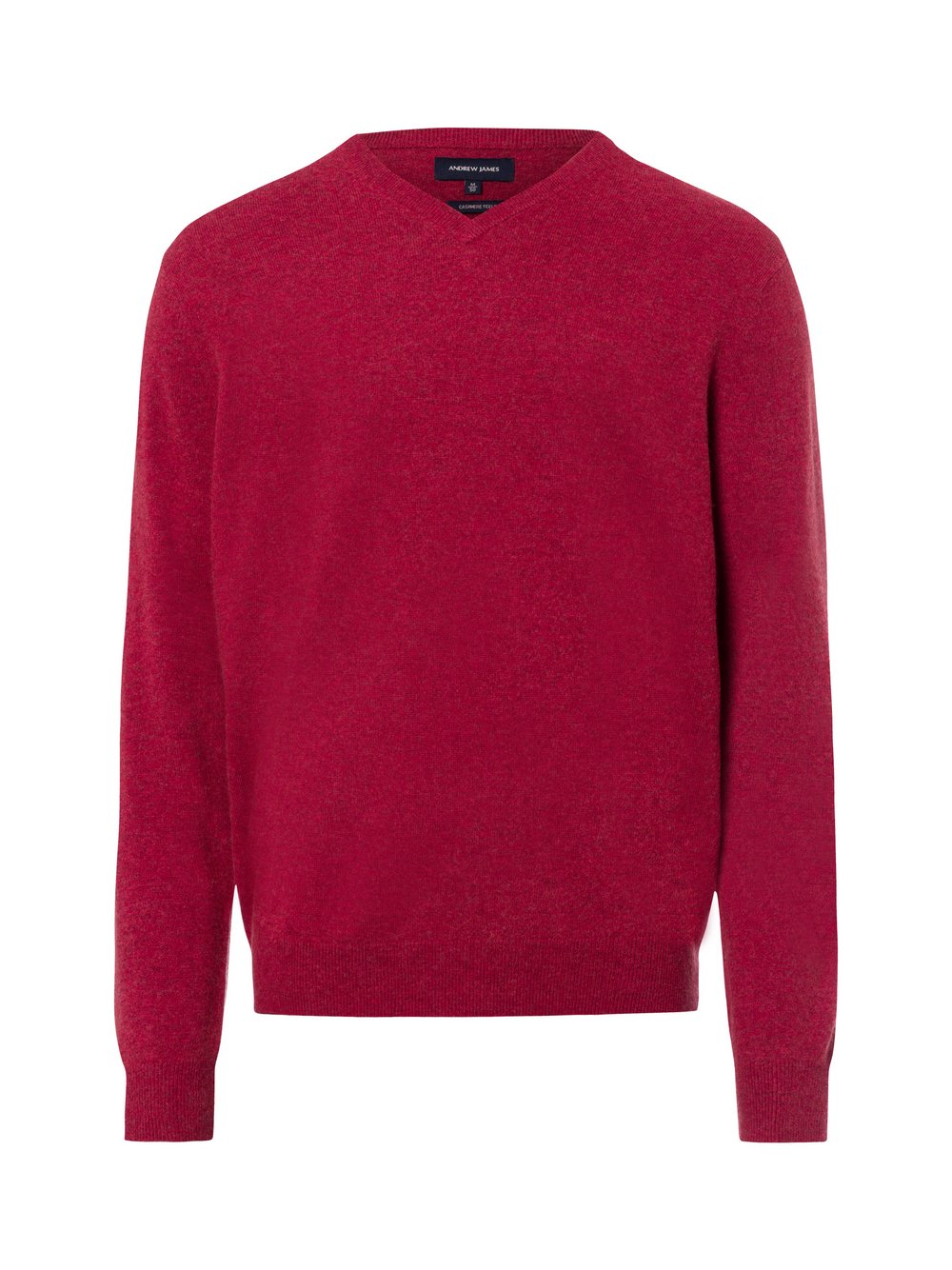 Andrew James Pullover mit Cashmere-Anteil Herren Feinstrick rot, XXL