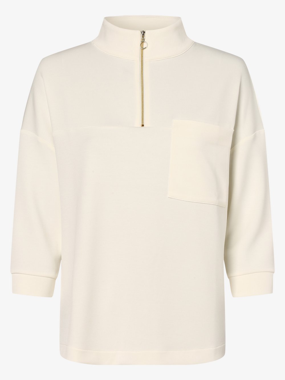 S.Oliver BLACK LABEL - Damska bluza nierozpinana, beżowy|biały