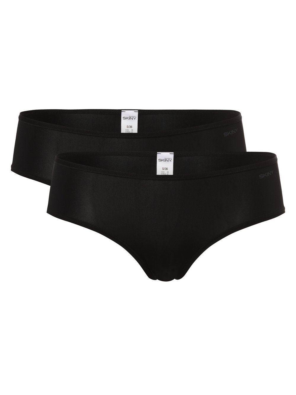 SKINY Panties im 2er-Pack Damen Polyamid schwarz, 42