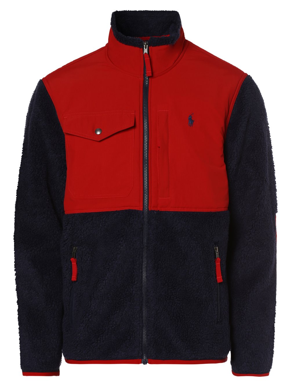 Polo Ralph Lauren - Męska bluza rozpinana, czerwony