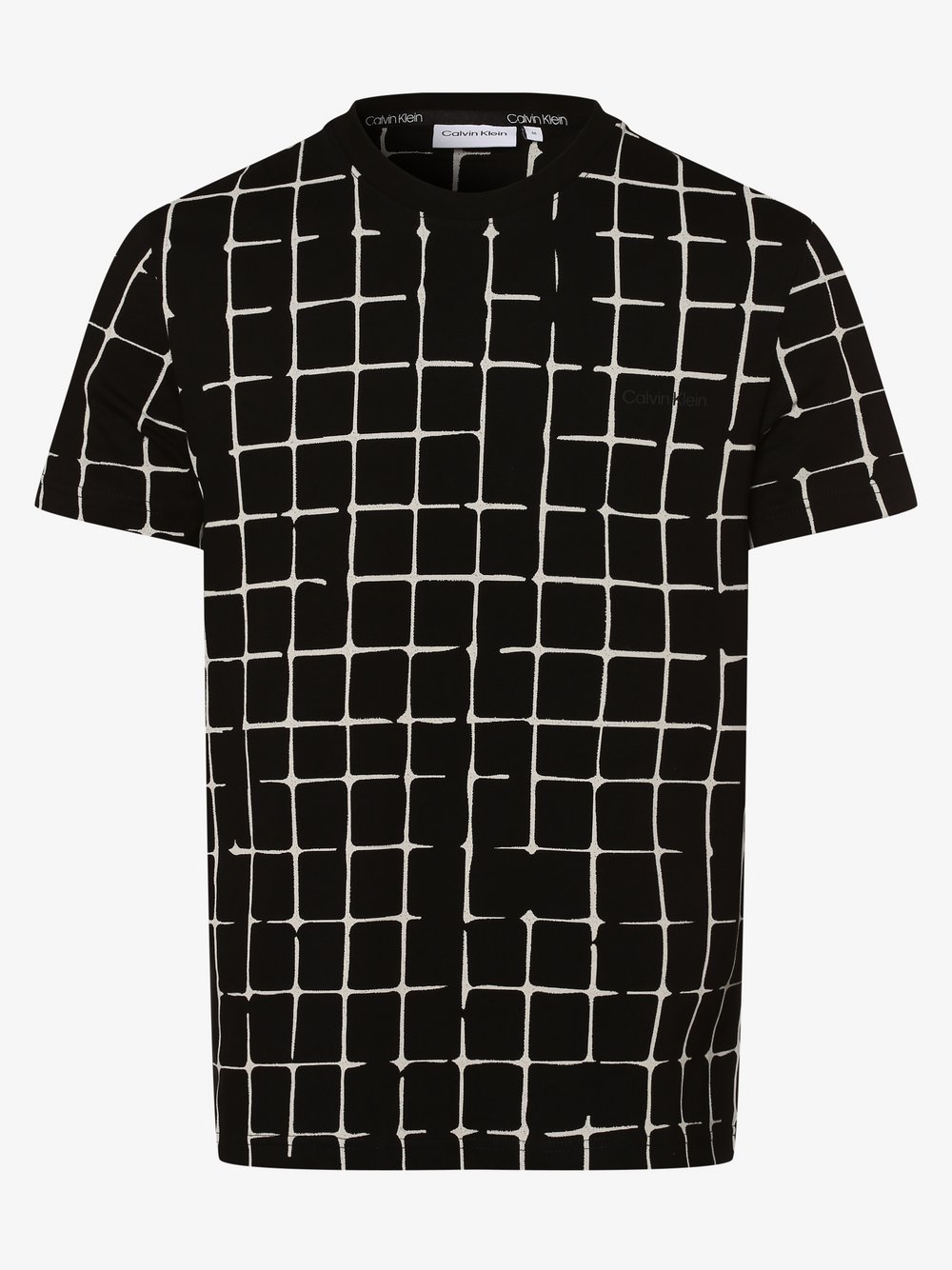 Calvin Klein - T-shirt męski, czarny|wielokolorowy