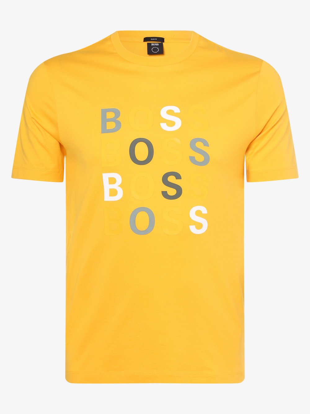 BOSS - T-shirt męski – Tessler 171, żółty
